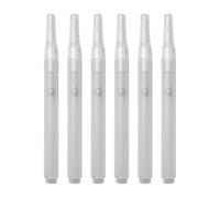 ZYHARUKO 6Pieces Empty Paint Pen Refillable Brush Marker For Painting On Wood Fabric Stone Ceramic Metal Glass Empty Gel Shells