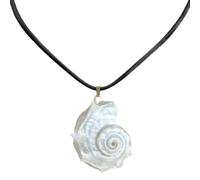 ZYHARUKO Adjustable Sea Shell/Conch Necklace Handmade Natural Bead Cord Tie Jewelry Lightweight Comfortable Wear Shell/conch Necklace