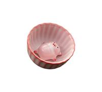 ZYHARUKO Animal Inside Ceramics Water Cup Pigs Figurine Ceramics Teacup Spit Bubble Under Bottom Funny Teacups for Women Mens Spit Bubble Under Bottom Funny Teacups