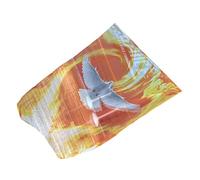 ZYHARUKO Artistic Dance Scarf Chiffons Fabric Doves Design Performances Dance Veil For Stage Shows And Cultural Celebration Chiffons Praise Flags