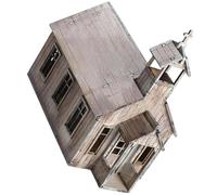 ZYHARUKO Authentic 1/72 Scale Wooden Eastern European Puzzle Assembly Model with Cultural Design for Hobbyists Wooden Historical Building Assembly