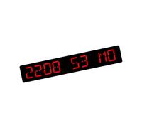 ZYHARUKO Auto Sync Time LED Alarm Clock With Day Event Countdown 4 Brightnes Levels For Bedroom Wall Or Desk Use Digital Countdown Timer Wall Clock