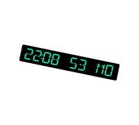 ZYHARUKO Auto Sync Time LED Alarm Clock With Day Event Countdown 4 Brightnes Levels For Bedroom Wall Or Desk Use Digital Countdown Timer Wall Clock