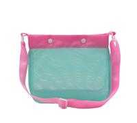 ZYHARUKO Beach Toy Shell Bags For Kids Crossbody Bag Colorful Net Beach Bag For Seashells Collecting Storage Fruit Vegetable Sand Toy Storage