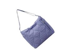 ZYHARUKO Breathable Textured Shoulder Bag With Adjustable Strap Multiple Storage Sections Lightweight Quilted Crossbody Soft Quilted Fabric With Adjustable Strap