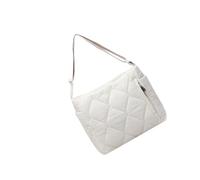 ZYHARUKO Breathable Textured Shoulder Bag With Adjustable Strap Multiple Storage Sections Lightweight Quilted Crossbody Soft Quilted Fabric With Adjustable Strap