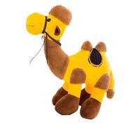 ZYHARUKO Brown And White Faux Hair Bactrian Soft Toy 30cm 40cm 50cm Size Preferences Soft Prekindergarten Fleece Toy Present For Children Cultural Desert Theme Fleece Animal