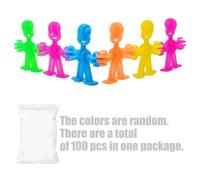 ZYHARUKO Childrens Random Color Cartoon Figure Construction Set 100PCS Safe Building Blocks For Spatial Reasoning Practice Colorful Break Together Model Figures