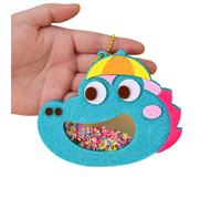 ZYHARUKO Colorful Animal Pendant Making For Children Art Class Craft Set Creative Decoration For Kindergarten Activity Animal Pendant Craft