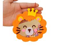 ZYHARUKO Colorful Animal Pendant Making For Children Art Class Craft Set Creative Decoration For Kindergarten Activity Animal Pendant Craft