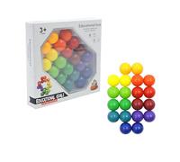 ZYHARUKO Colorful Ball Flexible Twist Squeeze Puzzle Cubes Training Design Duration Focusing Cubes Puzzle Toy For Adults