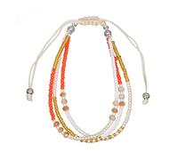 ZYHARUKO Colorful Handmade Crystal Beaded Bracelets Braided Rope Handmade Bead for Women