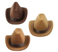 ZYHARUKO Creative Cowboy Hat Shape Rings Box Jewellery Display Storage for Case Jewelry Display Holder Hand
