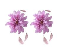 ZYHARUKO Curtain Tiebacks Flower Window Bind Clips Decorative Curtains Holdbacks Drapery Holdbacks Home Office Decors Tiebacks