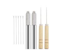 ZYHARUKO Doll Hair Rooting Device Rooted Needle Wood Handle Design Transplanting Tool for Beginners Expert Crafting Use Rooting Tool