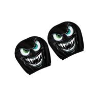 ZYHARUKO Evil Eyes Headrest Protectors Machine Washable Polyester Headrest Covers For Interior Decoration & Defense Car Pillow Cover