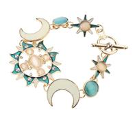 ZYHARUKO Fashion Asymmetry with Sun Star Designs and Natural Rhinestones for Fashion Forward Women