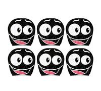 ZYHARUKO Funny Shocked Eye Headrest Protectors Resistant Polyester Easy To Clean Auto Accessories Suitable For Kids Amusing Car Accessories To Reduce Passenger Boredom