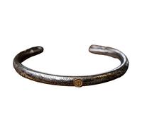 ZYHARUKO Golden Animal Tribal Cuff Adjustable Open Bangle Ethnic Jewelry Wristband With Antique Scroll Detailing Modern Ethnic Bangle
