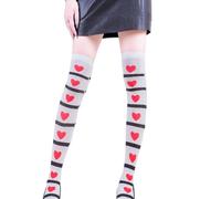 ZYHARUKO Knee Socks Soft Thigh High Socks Over The Knee For Halloween Pattern Funny Party Dance Cosplay Carnivals Game Event Polyester Halloween Hosiery