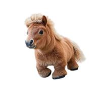 ZYHARUKO Moving Sound Electric Ponies Plush Toy Interactively Companion for Child Play Encourages Responsibility Soft Plush Toy
