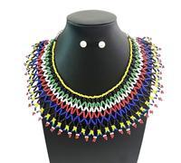 ZYHARUKO Multi Layer Beaded Necklace Faux Pearls Collarbone Jewelry With Secure Clasp For Casual Or Formal Fashionable Multilayer Ethnic Jewelry