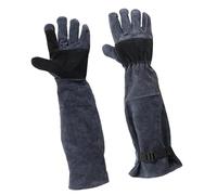 ZYHARUKO Multi-Purpose Leather Work Gloves For Gardening Pet Handling Welding With Ergonomic & Flexibility Elbow Length Pet Grooming Protective Gear