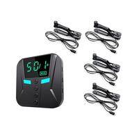 ZYHARUKO Multifunction Programmable Phone Screen Tapping Tool 9 Head Expansion Capacity Adjustable Builtin Battery Power Display Phone Screen Clicking Device