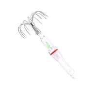 ZYHARUKO Multipurpose Fishing Light With Octopuses Hook LED Bright Squid Fishing Hook For Freshwaters Saltwater Use Rechargeable Glowing Squid Baits For Saltwater