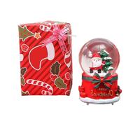 ZYHARUKO Musical Snowman Crystal With LED Light Show Christmas Melodies Resin Artwork For Home Centerpieces Musical Snowman For Elderly