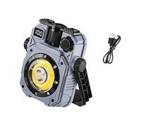 ZYHARUKO Portable Bright Flashlight Car Repair Torch Solar Camping Lamp Outdoor Waterproof Emergencies Work Light Light Weight