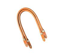 ZYHARUKO PU Leather Top Handle Bag Strap 47cm With Secure Snaps Closure For Daily Commute Business Travel Lightweight Design Color Matching Snap On Leather Handles