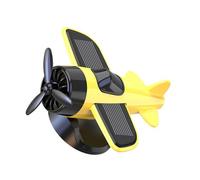 ZYHARUKO Quiet Rotation Solar Plane Car Decors ABS Dashboard Accessory With Light Activated Motion Technology For Travel Use Futuristic Car Dashboard Spinner