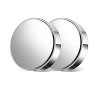 ZYHARUKO Rear View Accessories Pair Blind Spots Glass Frameless Wide Angles Adjustable Stick For Car SUVs Trucks General Fit