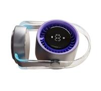 ZYHARUKO Rechargeable Fan 100Wind Speeds Auto Swing Whispers Quiet Operate Blue Night Light For Gym Office Computer Use Oscillating USB Desk Fan