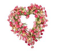 ZYHARUKO Rose Champagnes Artificial Tulips Wreath for Creating Valentines ' s Atmospheres Easy to Hanging Flexible Sizes Different Space Decors Valentines Decors