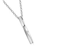 ZYHARUKO Rustproof Metal Pet Urn Necklace With Modern Locket Design Keepsakes Jewelry For Remember Pet And Friend Lost Loss Memorial