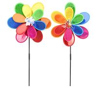 ZYHARUKO Sequins Windmill Whirligig Wind Spinner Home Yard Garden Decor Kids Toy Windmill Decor Tabletop