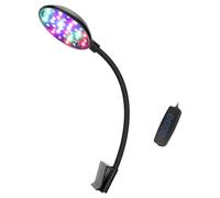 ZYHARUKO Small LED Aquariums Clip Light Adjustable Arm for Fishes Tanks Energy Efficient Lighting to Promote Plant Growth Pet Fish Accessory