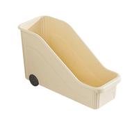 ZYHARUKO Space Efficient Rolling Kitchen Storage Bin With Clear Window Vertical Organization Solution For Small Homes Mobility Vertical Space Kitchen Storage