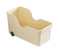 ZYHARUKO Space Efficient Rolling Kitchen Storage Bin With Clear Window Vertical Organization Solution For Small Homes Mobility Vertical Space Kitchen Storage