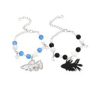 ZYHARUKO Stylish Acrylic and Alloy Fish Charm Adjustable Bangle Jewelry Fade Resistant Perfect for Fashion Enthusiasts Unique Handmade Jewelry
