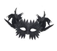 ZYHARUKO Stylish Half Face Masquerade With Adjustable Owl Feathered Practical PU For Themed Event And Cosplay Gothic Bird Beak Accessory