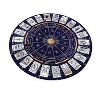 ZYHARUKO Tarot Card Astrology Pendulums Mat Pad Tarots Antiskid Rubber Mat Altars Tarots Card Pad For Party Board Game Witchcrafts Supplies Desk Decoration
