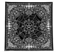 ZYHARUKO Tarots Tablecloth Altars Cloth Bird Moon Pattern Astrology Tablecloth Divinations Card Cloth Tapestry Wall Decoration Bird Moon Pattern Tarots Card Spiritual Deckcloth
