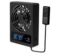 ZYHARUKO Terrariums Ventilator Cooling Fan Reptiles Tanks Hangable Air Coolers Automatic Terrariums Chiller Temperature Control LED Display Cooling