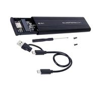 ZYHARUKO Universally External Drive Case USB 3.2 Compatible 2230 2242 2260 2280 Size Plug-Play External Disk Housing Heat Dissipation Aluminum Disk Enclosure