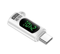 ZYHARUKO USB C To USB C Adapter 240W Charging And 80Gbps Data Transfer With Digital Display For Phones Laptops Video Transmission Real Time Voltages Display