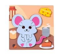 ZYHARUKO Wooden Animal Food Matching Puzzle Toy for Kids Early Learning Cognitive Development & Fine Motor Skills Training Cognitive Development Oaken Contests