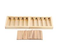 ZYHARUKO Wooden Spindle Counting Box Classroom For Fine Motor Exercise And Basic Arithmetics Learning Counting Spindle Set